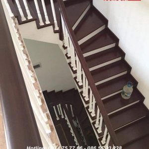cầu thang gỗ hiện đại - nội thất vương gia 2