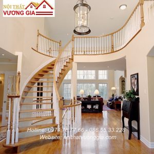 Cầu thag gỗ cổ điển nội thất vương gia