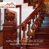Cầu thang gỗ đẹp nội thất vương gia