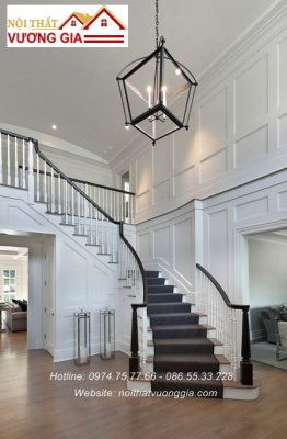 Cầu thag gỗ cổ điển nội thất vương gia