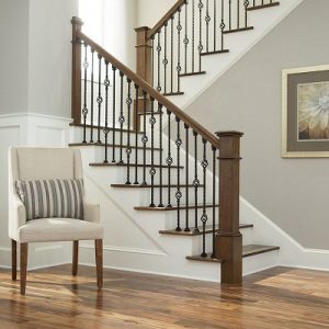 Cầu thang sắt quả trám nội thất vương gia