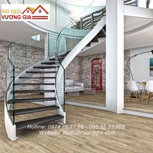 Cầu thang xương cá xoắn ốc