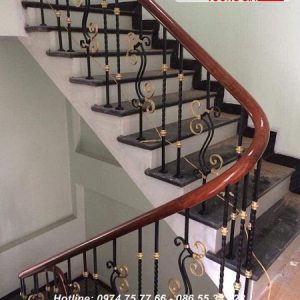 cầu thang sắt song - nội thất vương gia