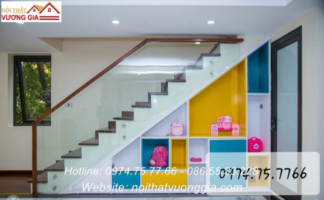 cầu thang đẹp cho nhà ống - nội thất vương gia
