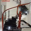 cầu thang kính tại tân lạc hòa bình