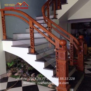 Cầu thang kính giá bao nhiêu nội thất vương gia