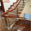 cầu thang kính cường lực tại lạc thủy hòa bình