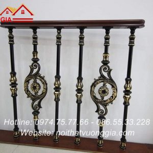 Cầu thang nhôm đúc Nội Thất Vương Gia