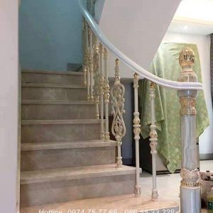 cầu thang nhôm đúc Nội Thất Vương Gia