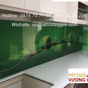Tranh kính ốp bếp nội thất vương gia