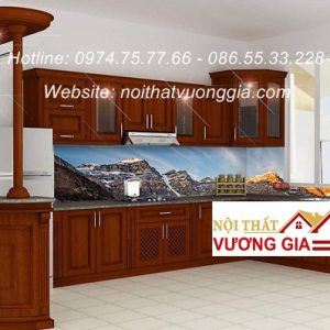 Tranh kính ốp bếp nội thất vương gia