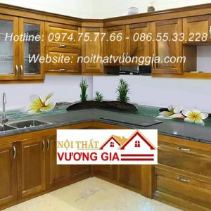 Tranh kính ốp bếp nội thất vương gia