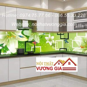 Tranh kính ốp bếp nội thất vương gia