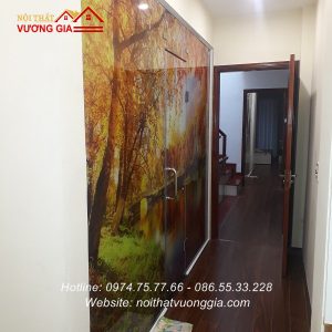 Tranh kính ốp bếp nội thất vương gia