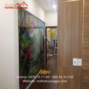Tranh kính ốp bếp nội thất vương gia
