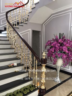 Báo giá lan can cầu thang nhôm đúc