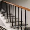Cầu thang sắt tay vịn gỗ tại Phong Châu Phú Thọ