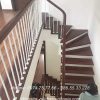 cầu thang sắt tay vịn gỗ tại phú thọ