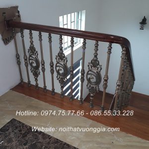 cầu thang song nhôm đúc