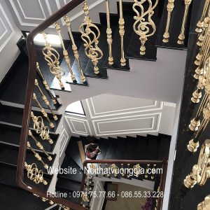 Cầu thang nhôm đúc đẹp nhất