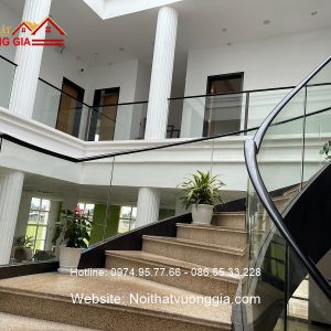 cầu thang kính thả đẹp nhất