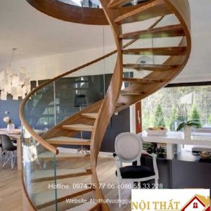 cầu thang xương cá xoắn ốc