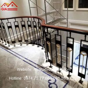 cầu thang nhôm đúc mới nhất