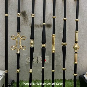 Cầu thang nhôm đúc phong cách Luxury