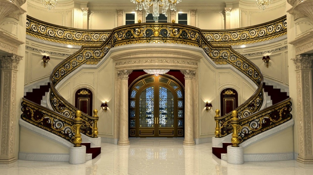 Cầu thang đẹp nội thất vương gia