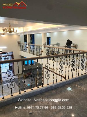 cầu thang sắt hiện đại tại Hải Phòng